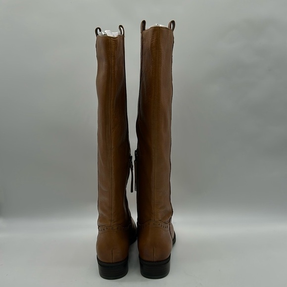 1278- Sam Edelman Prina2 Whiskey Lea Leather Boots Size 6 Wide Calf NWT - Picture 5 of 13